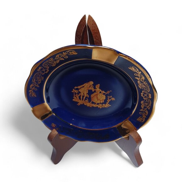 Vintage Limoges Porcelain Made in France Two Piece Trinket Vanity Set - Picture 10 of 15